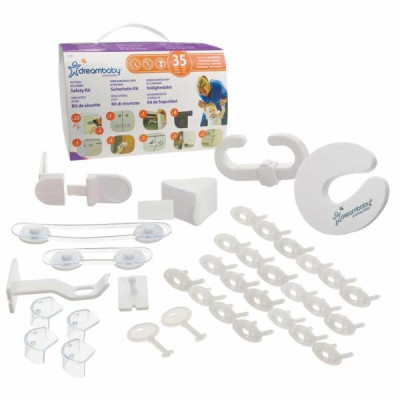 Набір аксесуарів для безпеки DreamBaby No Screws No Tools 35 шт. білий (G708E)