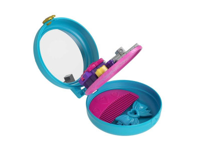 Ігровий набір Polly Pocket Тематичні зачіски блакитний (GVM22-GVM24) Ігровий набір Polly Pocket Тематичні зачіски блакитний (GVM22-GVM24)