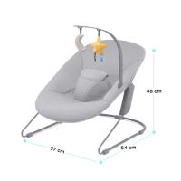 Крісло-гойдалка Kinderkraft Calmee сірий (KBCALM00GRY0000) Крісло-гойдалка Kinderkraft Calmee сірий (KBCALM00GRY0000)