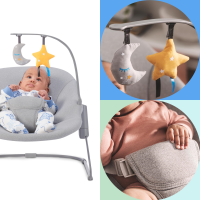 Крісло-гойдалка Kinderkraft Calmee сірий (KBCALM00GRY0000) Крісло-гойдалка Kinderkraft Calmee сірий (KBCALM00GRY0000)