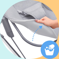 Крісло-гойдалка Kinderkraft Calmee сірий (KBCALM00GRY0000) Крісло-гойдалка Kinderkraft Calmee сірий (KBCALM00GRY0000)