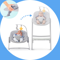 Крісло-гойдалка Kinderkraft Calmee сірий (KBCALM00GRY0000) Крісло-гойдалка Kinderkraft Calmee сірий (KBCALM00GRY0000)