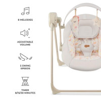 Крісло-гойдалка Kinderkraft Swingee Beige (KBSWIN00BEG0000)