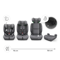 Автокрісло Kinderkraft Comfort Up 2 Plus i-Size сірий (KCCOUP02GRYPL00)