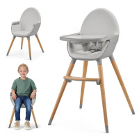 Стільчик для годування 2 в 1 Kinderkraft Fini 2 сірий (KHFINI02GRY0000) Стільчик для годування 2 в 1 Kinderkraft Fini 2 сірий (KHFINI02GRY0000)