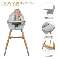 Стільчик для годування 2 в 1 Kinderkraft Fini 2 сірий (KHFINI02GRY0000) Стільчик для годування 2 в 1 Kinderkraft Fini 2 сірий (KHFINI02GRY0000)