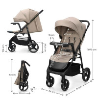 Прогулянкова коляска Kinderkraft Trig 3 Tray Beige (KSTRIG03BEG000T) Прогулянкова коляска Kinderkraft Trig 3 Tray Beige (KSTRIG03BEG000T)