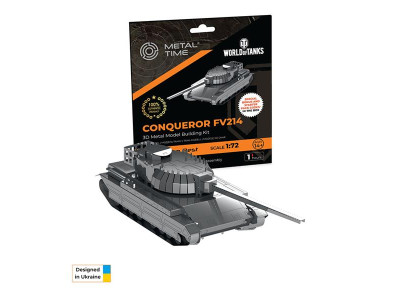 Колекційна модель-конструктор Metal Time World of Tanks танк Conqueror FV214 (MT069)