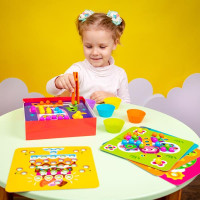 Мозаїка дерев'яна Vladi Toys Доповни картинку кульками (ZB2002-08)