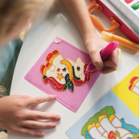 Набір для вітражів із фарбами 4M Єдинороги (00-04735) Набір для вітражів із фарбами 4M Єдинороги (00-04735)