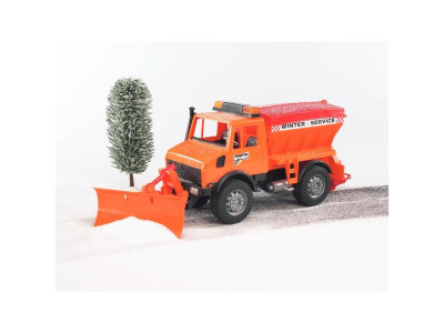 Модель Bruder Снігоприбиральний автомобіль MB Unimog 1:16 (02572)