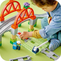 Конструктор LEGO DUPLO Town Залізничний міст і колії додатковий набір 42 деталі (10426)