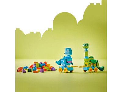 Конструктор LEGO DUPLO Town Динозаври на колесах 3 в 1, 108 деталей (10451)