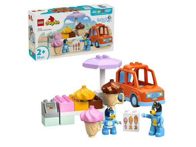 Конструктор LEGO DUPLO Bluey Подорож із морозивом із Блуї 22 деталі (10458)