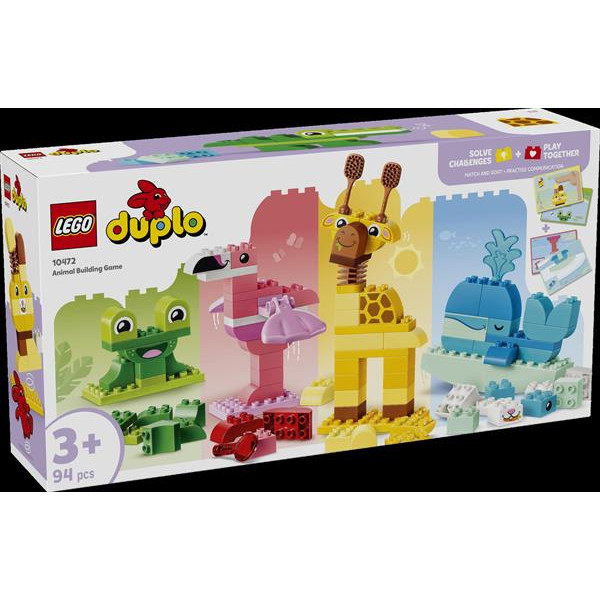 Конструктор LEGO® DUPLO® Гра з побудови тварин Навчальна іграшка, 94 деталі (10472)