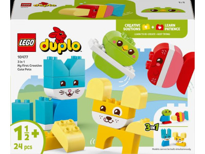 Конструктор LEGO DUPLO My First Чарівні творчі домашні улюбленці 3 в 1 24 Деталі ( 10477 )