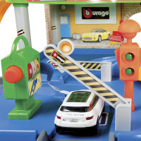 Автотрек Bburago з гаражем 2 рівня 1 машинка 1:43 (18-30039) Автотрек Bburago з гаражем 2 рівня 1 машинка 1:43 (18-30039)