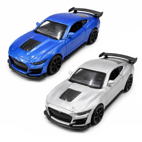 Автомодель – FORD MUSTANG SHELBY GT500 2024 (сірий, синій) Автомодель – FORD MUSTANG SHELBY GT500 2024 (сірий, синій)