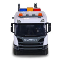 Ігровий набір серії "Mid Truck" – ЕВАКУАТОР SCANIA З МАШИНОЮ ПОЛІЦІЇ (світло, звук)
