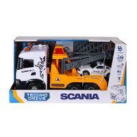 Ігровий набір серії "Mid Truck" – ЕВАКУАТОР SCANIA З МАШИНОЮ ПОЛІЦІЇ (світло, звук)