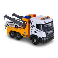 Ігровий набір серії "Mid Truck" – ЕВАКУАТОР SCANIA З МАШИНОЮ ПОЛІЦІЇ (світло, звук)