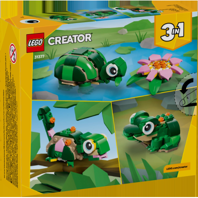Конструктор LEGO Creator Черепаха з квіткою водяної лілії 124 Деталі ( 31377 )