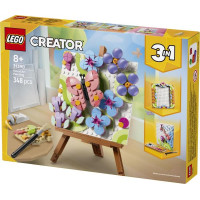 Конструктор LEGO® Creator 3 в 1 Декоративний живопис «Квіткове мистецтво», 348 деталі (31390)