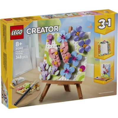 Конструктор LEGO® Creator 3 в 1 Декоративний живопис «Квіткове мистецтво», 348 деталі (31390)