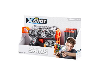 Швидкострільний бластер X-Shot Skins Flux Illustrate 8 патронів (36516D) Швидкострільний бластер X-Shot Skins Flux Illustrate 8 патронів (36516D)