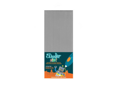 Набір стрижнів для 3D-ручки 3Doodler Start сірий 24 шт. (3DS-ECO08-GREY-24)