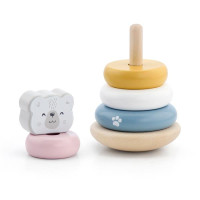 Дерев'яна пірамідка PolarB Білий ведмедик-неваляшка (44005) Дерев'яна пірамідка PolarB Білий ведмедик-неваляшка (44005)