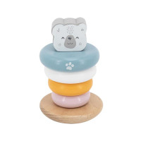 Дерев'яна пірамідка PolarB Білий ведмедик-неваляшка (44005) Дерев'яна пірамідка PolarB Білий ведмедик-неваляшка (44005)