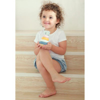 Дерев'яна пірамідка PolarB Білий ведмедик-неваляшка (44005) Дерев'яна пірамідка PolarB Білий ведмедик-неваляшка (44005)