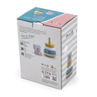 Дерев'яна пірамідка PolarB Білий ведмедик-неваляшка (44005) Дерев'яна пірамідка PolarB Білий ведмедик-неваляшка (44005)