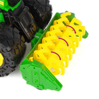 Іграшковий комбайн John Deere Kids Monster Treads 45 см з молотаркою і великими колесами (47329)
