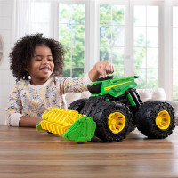 Іграшковий комбайн John Deere Kids Monster Treads 45 см з молотаркою і великими колесами (47329)