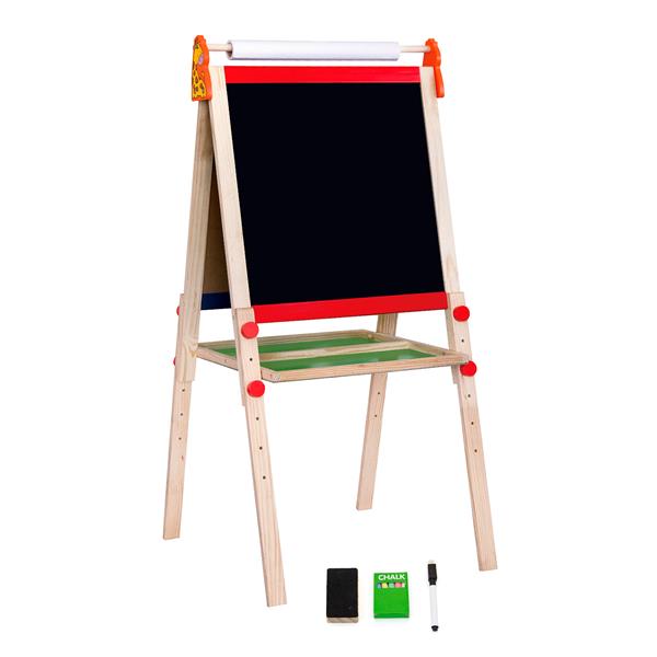 Дерев'яний мольберт Viga Toys двосторонній магнітний із папером (50952)