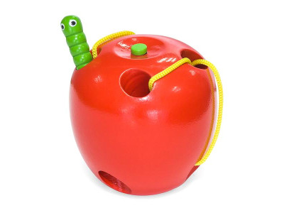 Дерев'яна шнурівка Viga Toys Яблучко (56276)