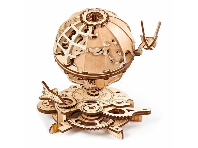 Дерев'яний механічний 3D конструктор Ugears Глобус (70128)