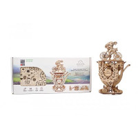 Дерев'яний механічний 3D конструктор Ugears Автоматон Велосипедист (70148)