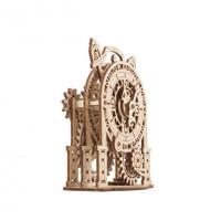 Дерев'яний механічний 3D конструктор Ugears Вінтажний будильничок (70163)
