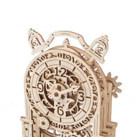 Дерев'яний механічний 3D конструктор Ugears Вінтажний будильничок (70163)