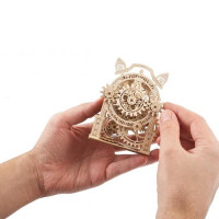 Дерев'яний механічний 3D конструктор Ugears Вінтажний будильничок (70163)