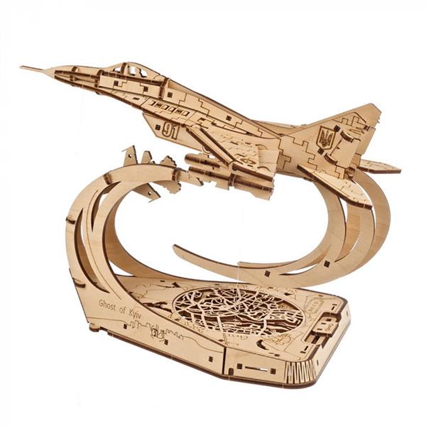 Дерев'яний механічний 3D конструктор Ugears Привид Києва (70191)
