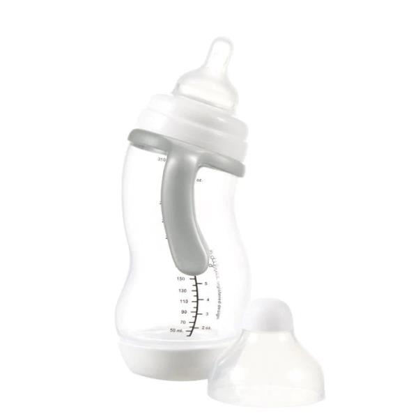 Антиколікова пляшечка Difrax S-bottle Wide XL із силіконовою соскою та ручками 310 мл білий (707XL) Антиколікова пляшечка Difrax S-bottle Wide XL із силіконовою соскою та ручками 310 мл білий (707XL)
