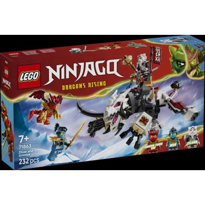 Конструктор LEGO® NINJAGO® Зільвар і дракон Гримтак, 232 деталі (71863)