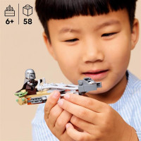 Конструктор LEGO Star Wars TM Швидкісний мотоцикл Мандалорця й Ґроґу 58 Деталей ( 75436 )