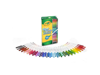 Набір фломастерів Crayola Markers 50 кольорів (7555) Набір фломастерів Crayola Markers 50 кольорів (7555)