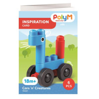 Конструктор PolyM Машинки і звірята 6 деталей (760001) Конструктор PolyM Машинки і звірята 6 деталей (760001)