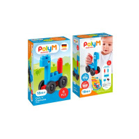 Конструктор PolyM Машинки і звірята 6 деталей (760001) Конструктор PolyM Машинки і звірята 6 деталей (760001)